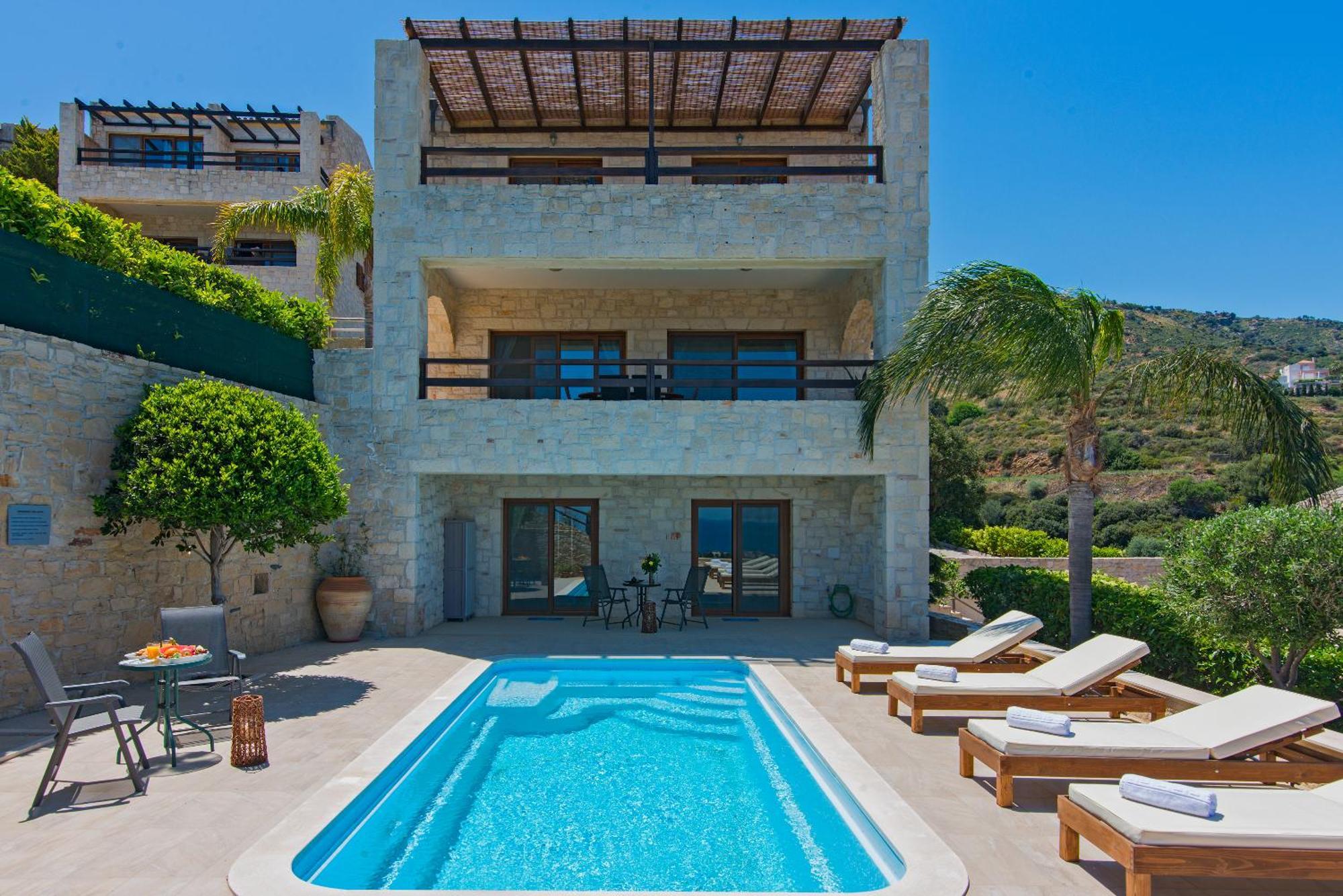 Luxury Villa Pantheon Agia Pelagia  Bagian luar foto